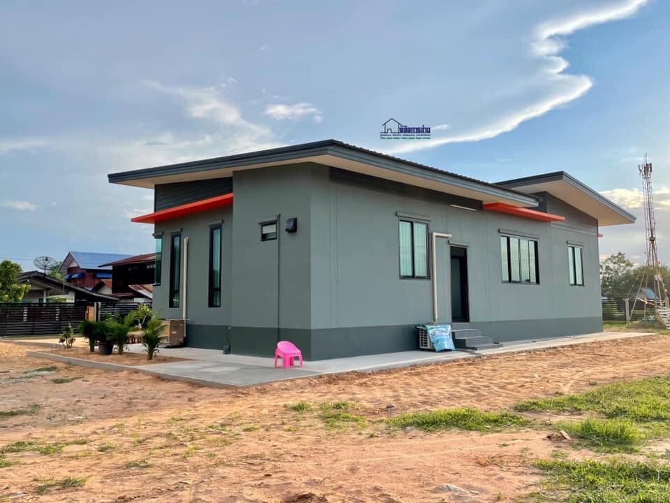 โมเดิร์น งบ 1.39 ล้านบาท ( 3 ห้องนอน 2 ห้องน้ำ 1 ห้องรับแขก 1 ห้องครัว และระเบียงหน้าบ้าน)