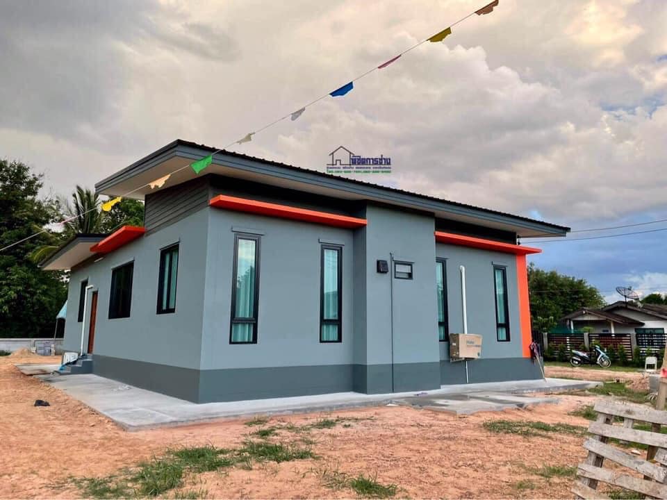 โมเดิร์น งบ 1.39 ล้านบาท ( 3 ห้องนอน 2 ห้องน้ำ 1 ห้องรับแขก 1 ห้องครัว และระเบียงหน้าบ้าน)