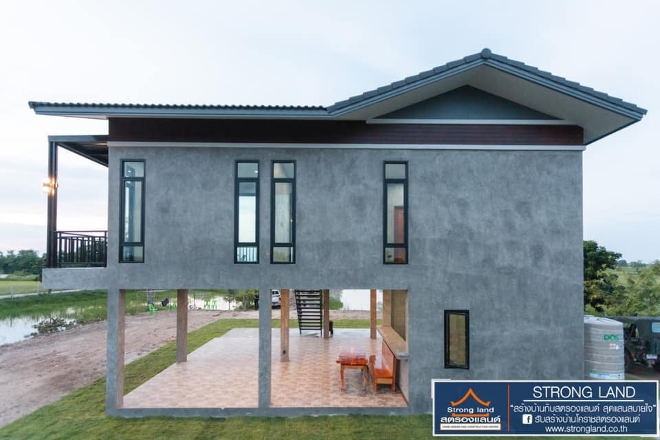 บ้านสไตล์ลอฟท์ 2 ชั้น รูปตัวแอล