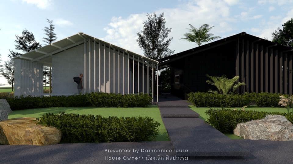 บ้านที่เป็นโฮมออฟฟิศ ร้านกาแฟ และพักอาศัยได้ สร้างด้วยงบ 1.1 ล้านบาท