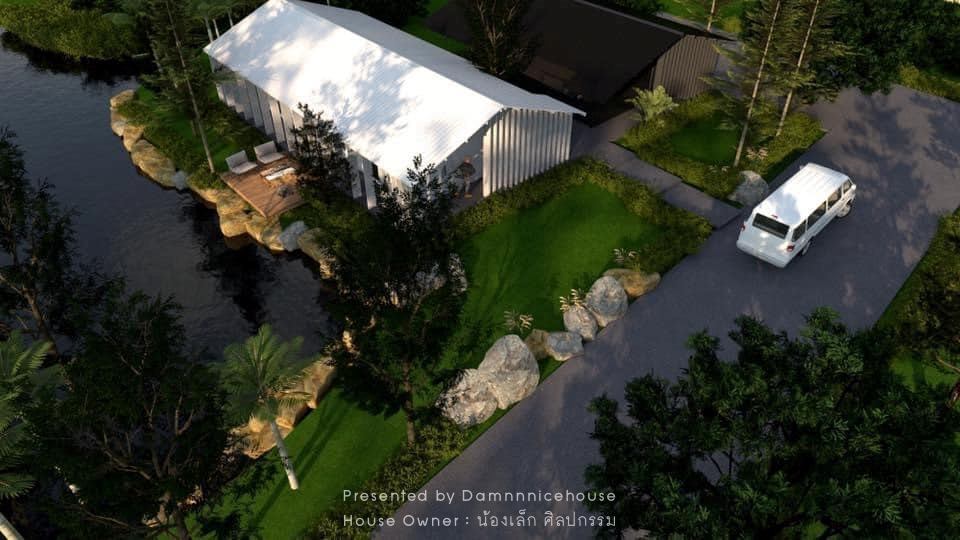 บ้านที่เป็นโฮมออฟฟิศ ร้านกาแฟ และพักอาศัยได้ สร้างด้วยงบ 1.1 ล้านบาท