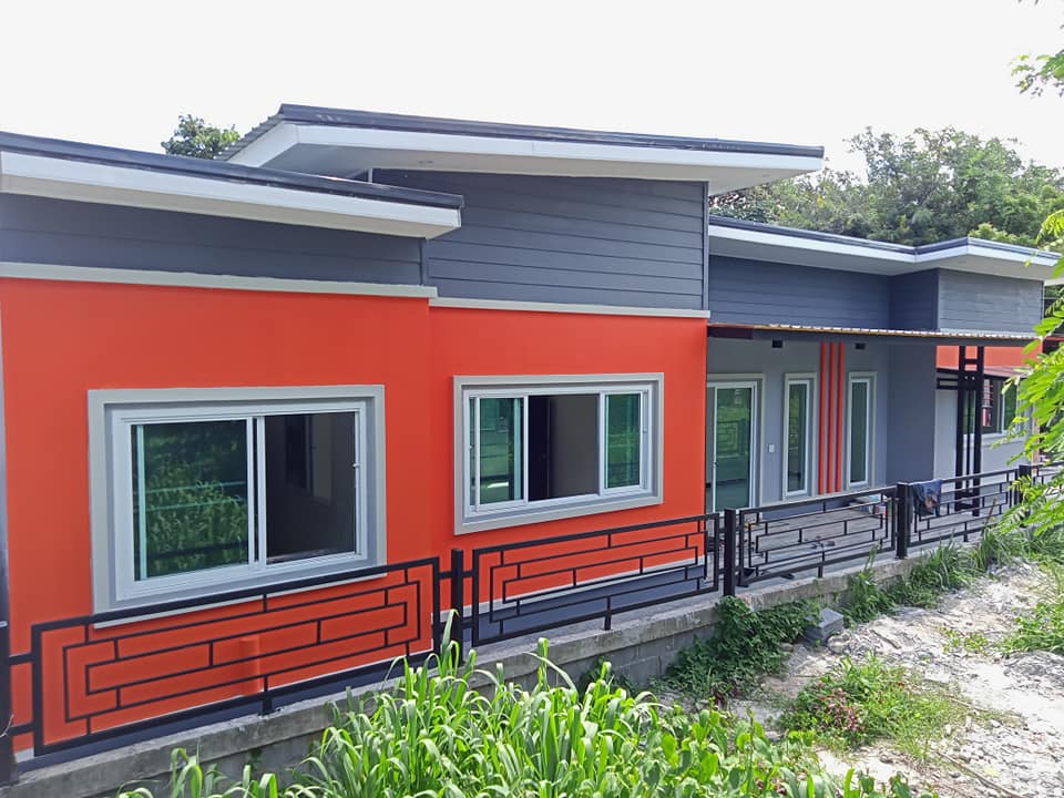 บ้านโมเดิร์นทรงตัว L เฉพาะตัวบ้าน 9 แสนบาท