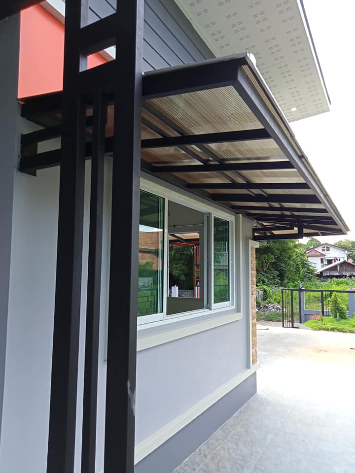 บ้านโมเดิร์นทรงตัว L เฉพาะตัวบ้าน 9 แสนบาท