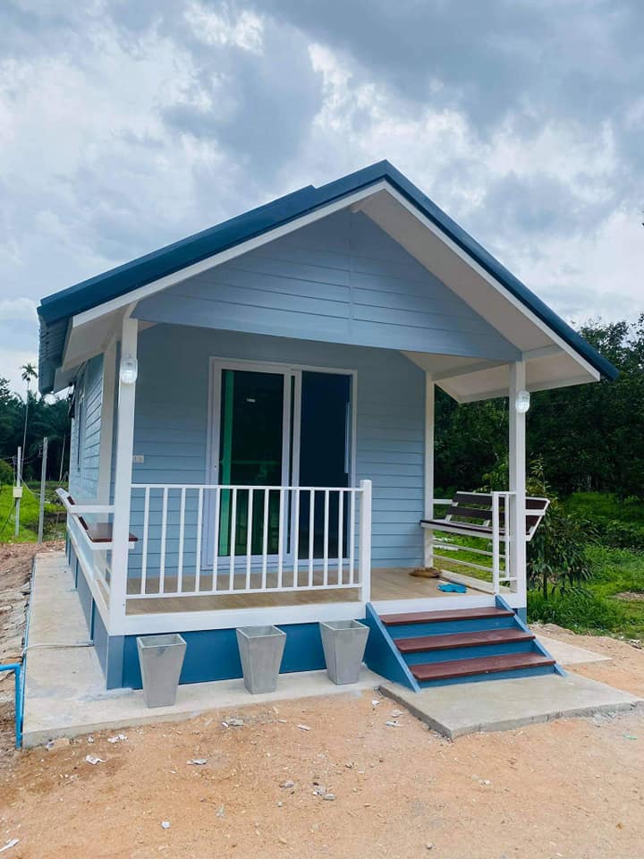 บ้านในสวนหลังเล็กๆแต่น่าอยุ่มากสนใจสร้างสอบถามได้นะค่ะน็อคดาว ขนาด 3.5×7 ตร.มจบที่ 265,000 บาท