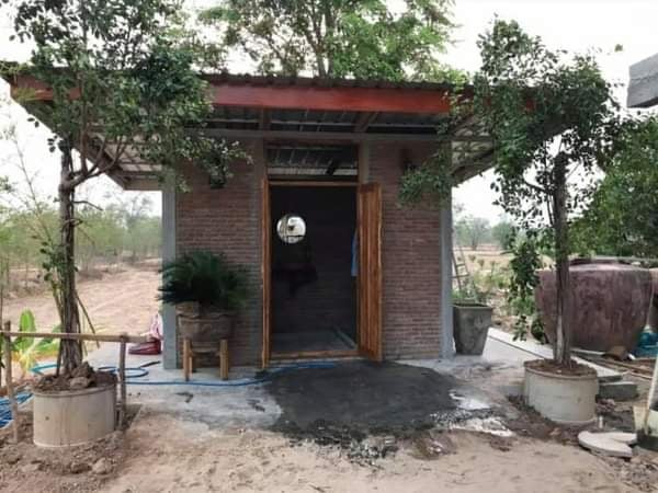 ไอเดียห้องน้ำขนาดเล็กนอกบ้าน