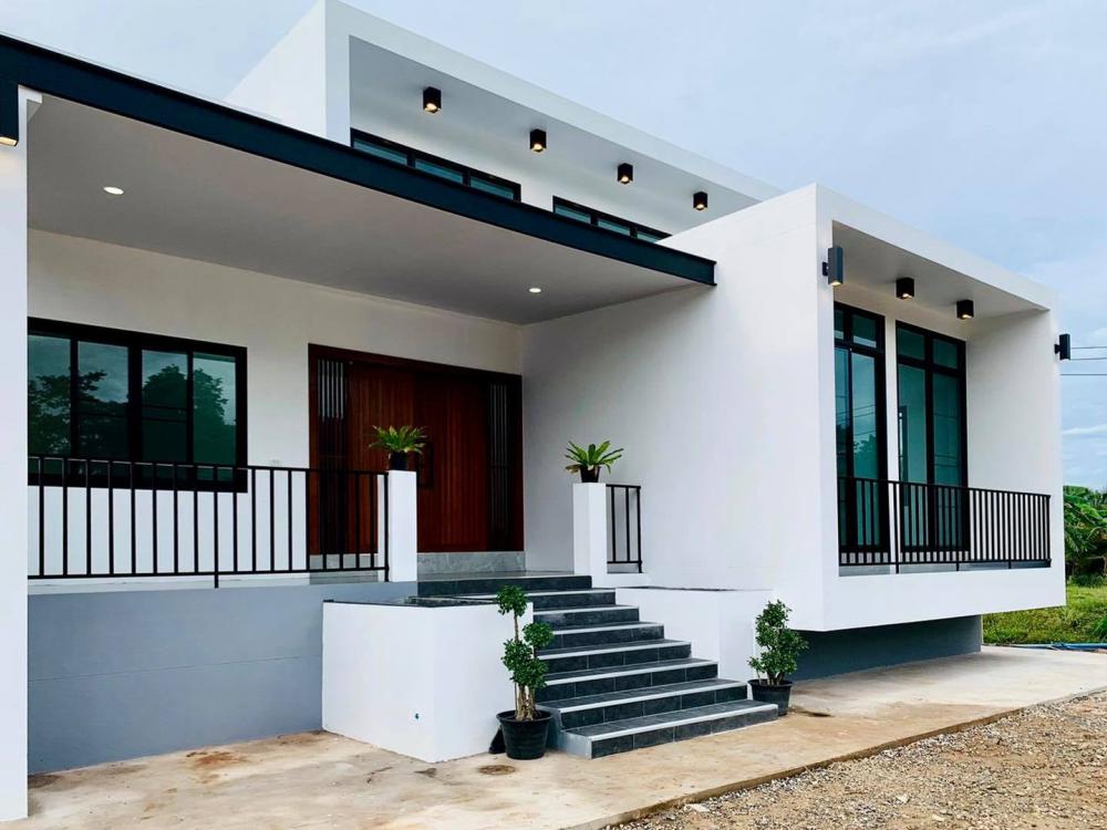 บ้านทรงกล่อง 3 ห้องนอน