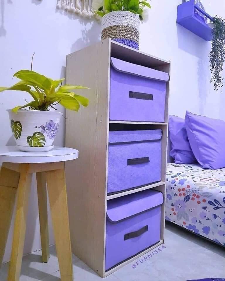 ตกแต่งทุกส่วนของบ้านเป็นสีม่วงทั้งหมดเลย เอาใจคนคลั่งไคล้สีม่วง