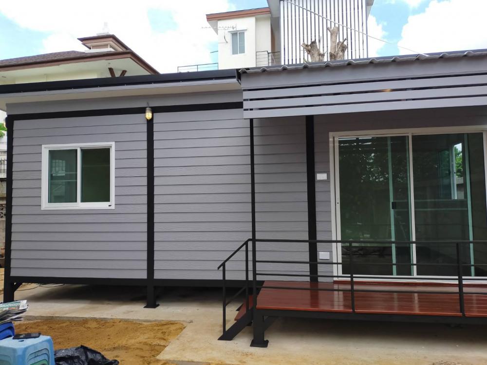 บ้านน็อคดาวน์ ราคา 345,000 บาท (1 ห้องนอน 1 ห้องนั่งเล่น 1 ห้องน้ำ 1 ระเบียง)