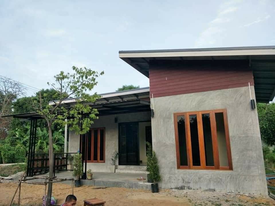 แบบบ้านตัวแอล ในราคา  350,000 รวมค่าช่าง