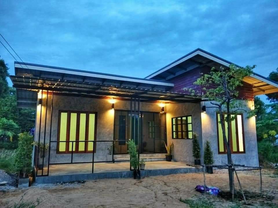 แบบบ้านตัวแอล ในราคา  350,000 รวมค่าช่าง