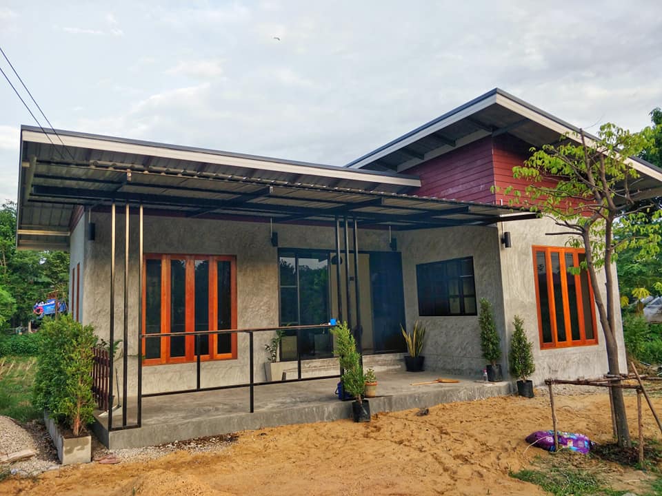 แบบบ้านตัวแอล ในราคา  350,000 รวมค่าช่าง