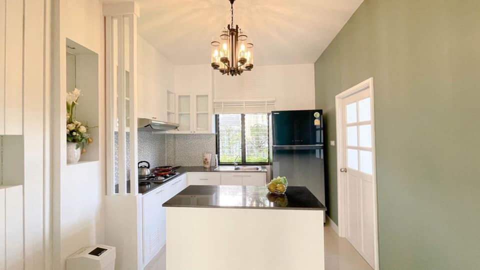 แบบบ้านเดี่ยว 2 ชั้น สไตล์โมเดิร์น พร้อมตกแต่ง