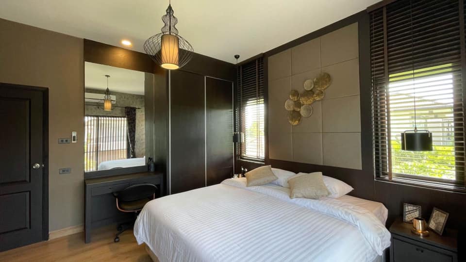 แบบบ้านเดี่ยว 2 ชั้น สไตล์โมเดิร์น พร้อมตกแต่ง