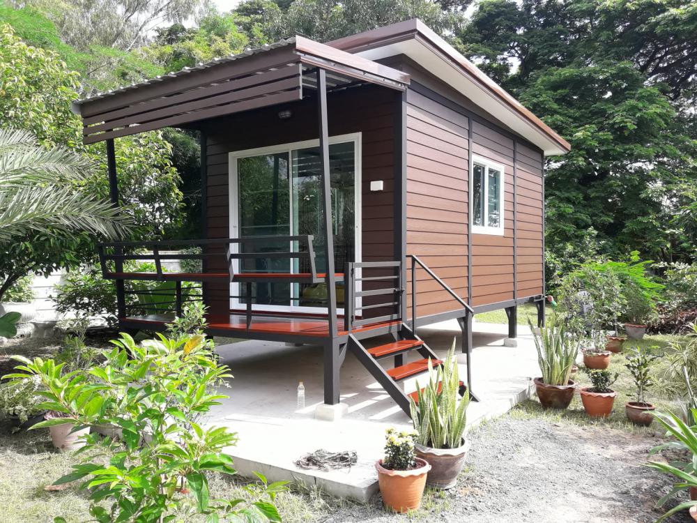 บ้านน็อคดาวน์ พร้อมติดตั้ง 235,000 บาท ( 1 ห้องนอน 1 ห้องน้ำ 1 ระเบียง)