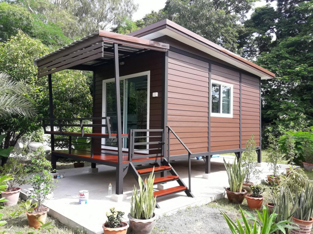 บ้านน็อคดาวน์ พร้อมติดตั้ง 235,000 บาท ( 1 ห้องนอน 1 ห้องน้ำ 1 ระเบียง)