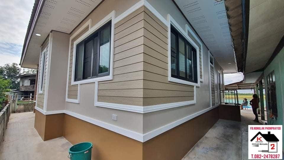 บ้านทรงปั้นหยา ขนาด 3 ห้องนอน 2 ห้องน้ำ งบ 1.35 ล้านบาท