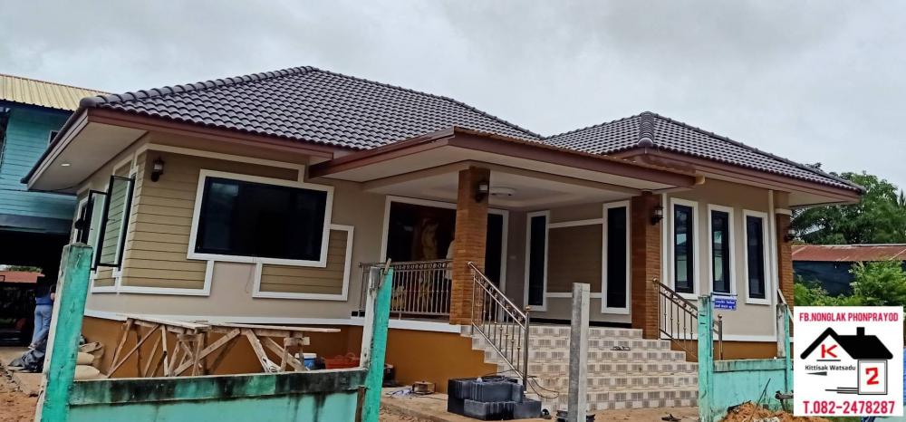 บ้านทรงปั้นหยา ขนาด 3 ห้องนอน 2 ห้องน้ำ งบ 1.35 ล้านบาท