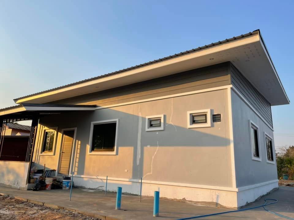 บ้านโมเดิร์นชั้นเดียว  งบ 9.5 แสนบาท