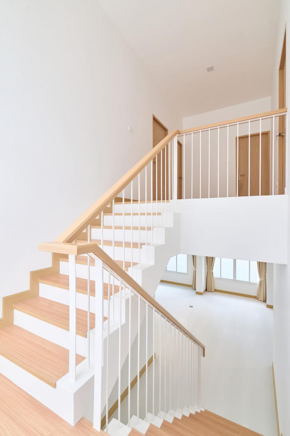 ไอเดียบ้านสวย 2 ชั้นน่ารักมากๆ โทนขาว