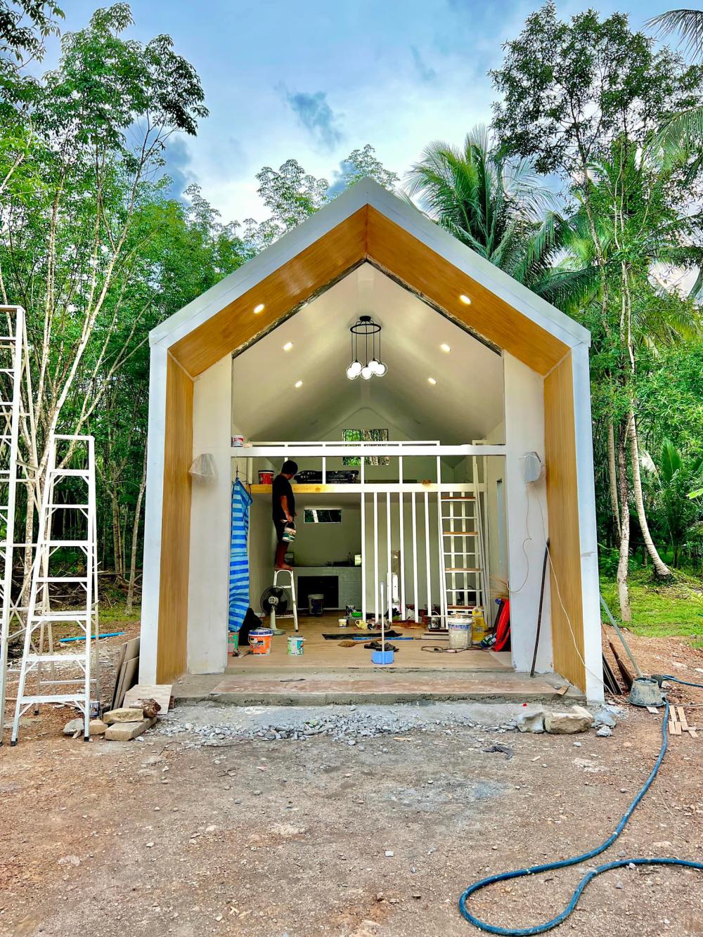 บ้านทรงนอร์ดิกในป่ายาง ราคาวัสุดพร้อมค่าช่าง 3.6 แสนบาท