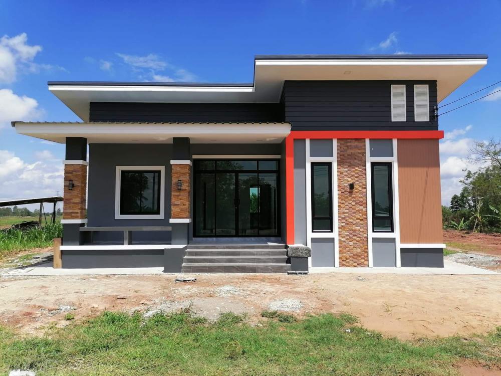 บ้านโมเดริ์น 3 ห้องนอน งบประมาณ  850,000 บาท ถูกและสวยมาก