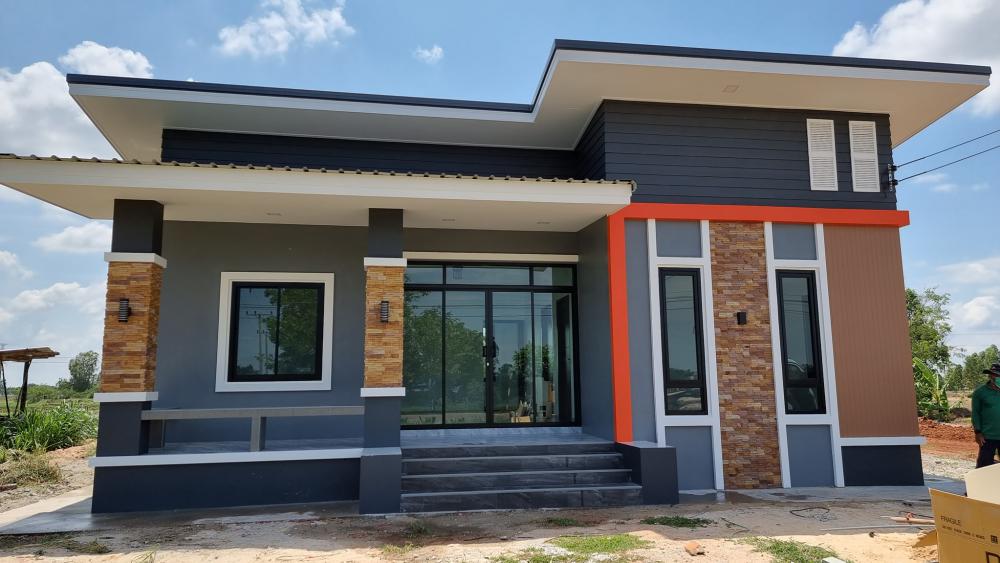 บ้านโมเดริ์น 3 ห้องนอน งบประมาณ  850,000 บาท ถูกและสวยมาก