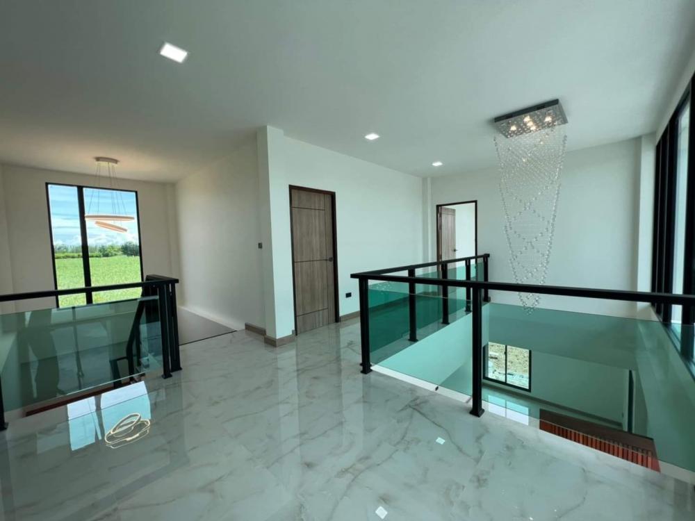 บ้านพักอาศัยสองชั้น (แนวทรอลปิกครอล) 4 ห้องนอน งบ 3.8 ล้านบาท