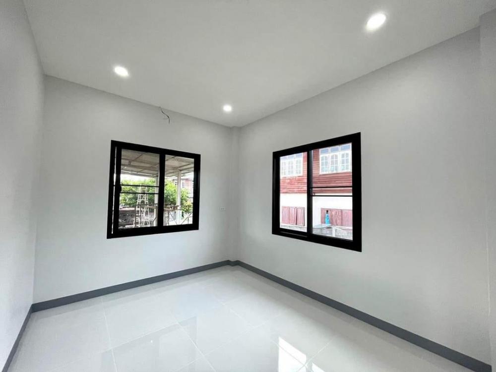 แบบบ้านโมเดิร์นชั้นเดียว 3 ห้องนอน 1 ห้องน้ำ 1 โถงรับแขก 1 พร้อมเฉลียงหน้าบ้าน