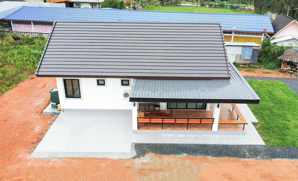 บ้านชั้นเดียวออกแบบน่าอยู่ 3 ห้องนอน 1 ห้องน้ำ 1 ห้องพระ