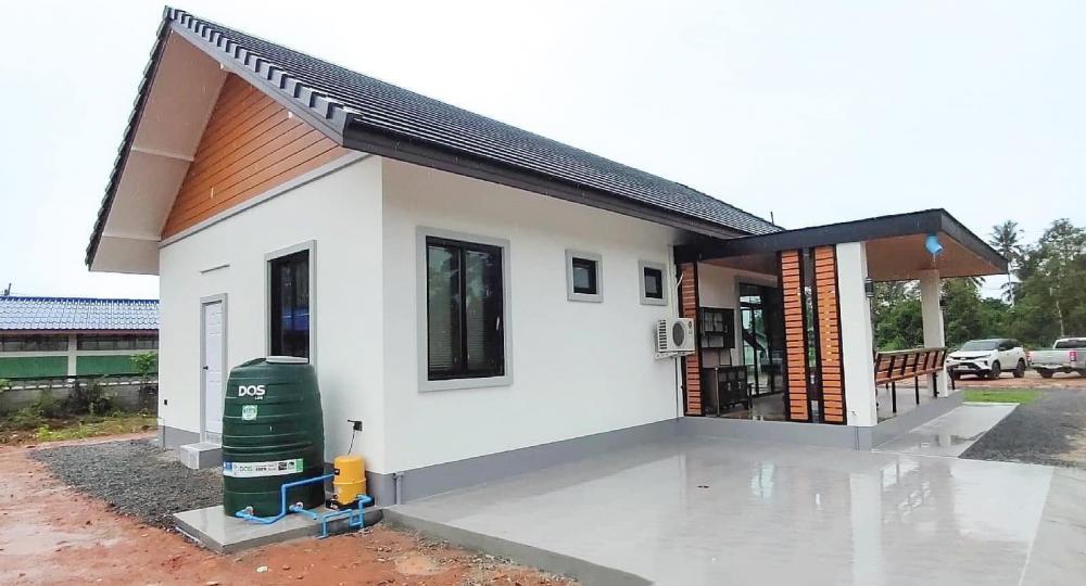 บ้านชั้นเดียวออกแบบน่าอยู่ 3 ห้องนอน 1 ห้องน้ำ 1 ห้องพระ