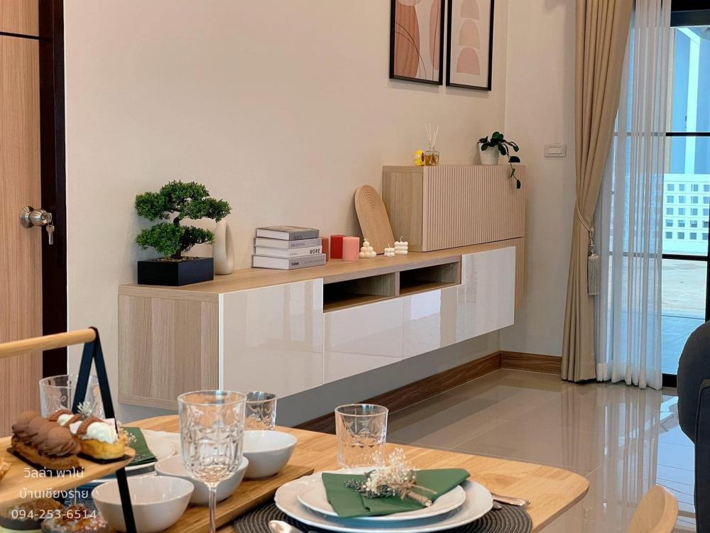 บ้านชั้นเดียว 3 ห้องนอน 2 ห้องน้ำ 2 พร้อมที่จอดรถ  ภายในตกแต่งสไตล์มินิมอล