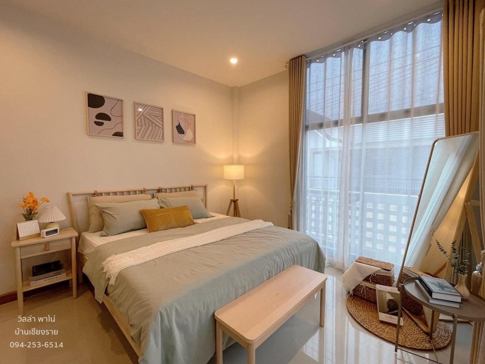 บ้านชั้นเดียว 3 ห้องนอน 2 ห้องน้ำ 2 พร้อมที่จอดรถ  ภายในตกแต่งสไตล์มินิมอล