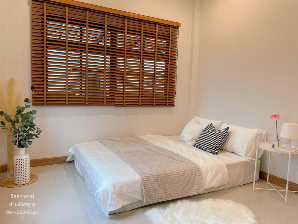 บ้านชั้นเดียว 3 ห้องนอน 2 ห้องน้ำ 2 พร้อมที่จอดรถ  ภายในตกแต่งสไตล์มินิมอล