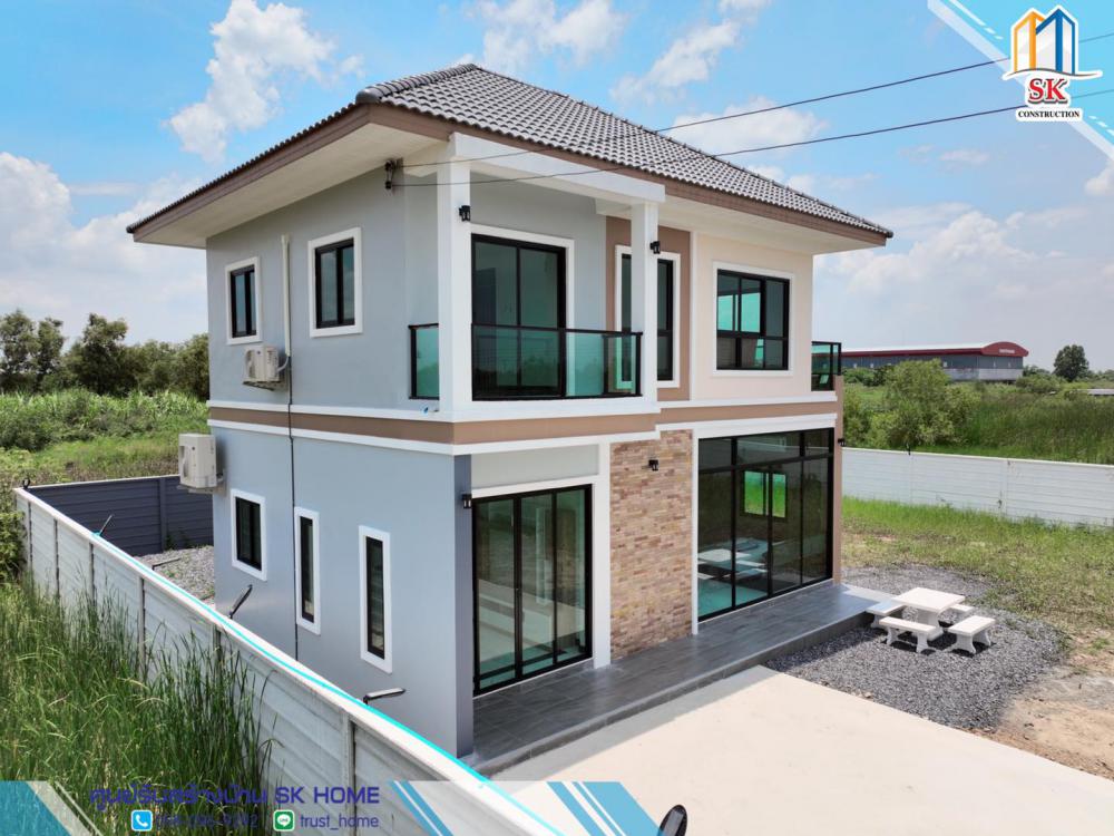 บ้านพักอาศัย 2 ชั้น ขนาด 4 ห้องนอน 3 ห้องน้ำ และห้องอื่นๆ