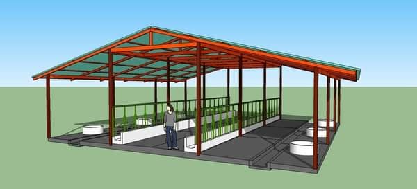 แบบโรงเรือนคอกวัว