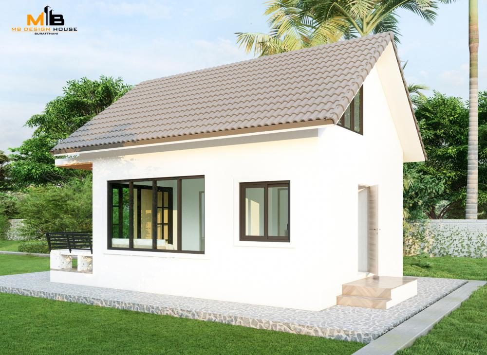 บ้านมินิมอลมูจิ 2 ห้องนอน 1 ห้องน้ำ พื้นที่ 42 ตร.ม. (แบบบ้านกับสร้างจริง)