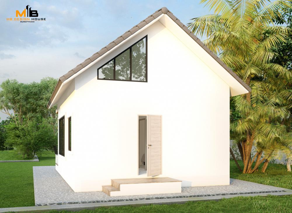 บ้านมินิมอลมูจิ 2 ห้องนอน 1 ห้องน้ำ พื้นที่ 42 ตร.ม. (แบบบ้านกับสร้างจริง)