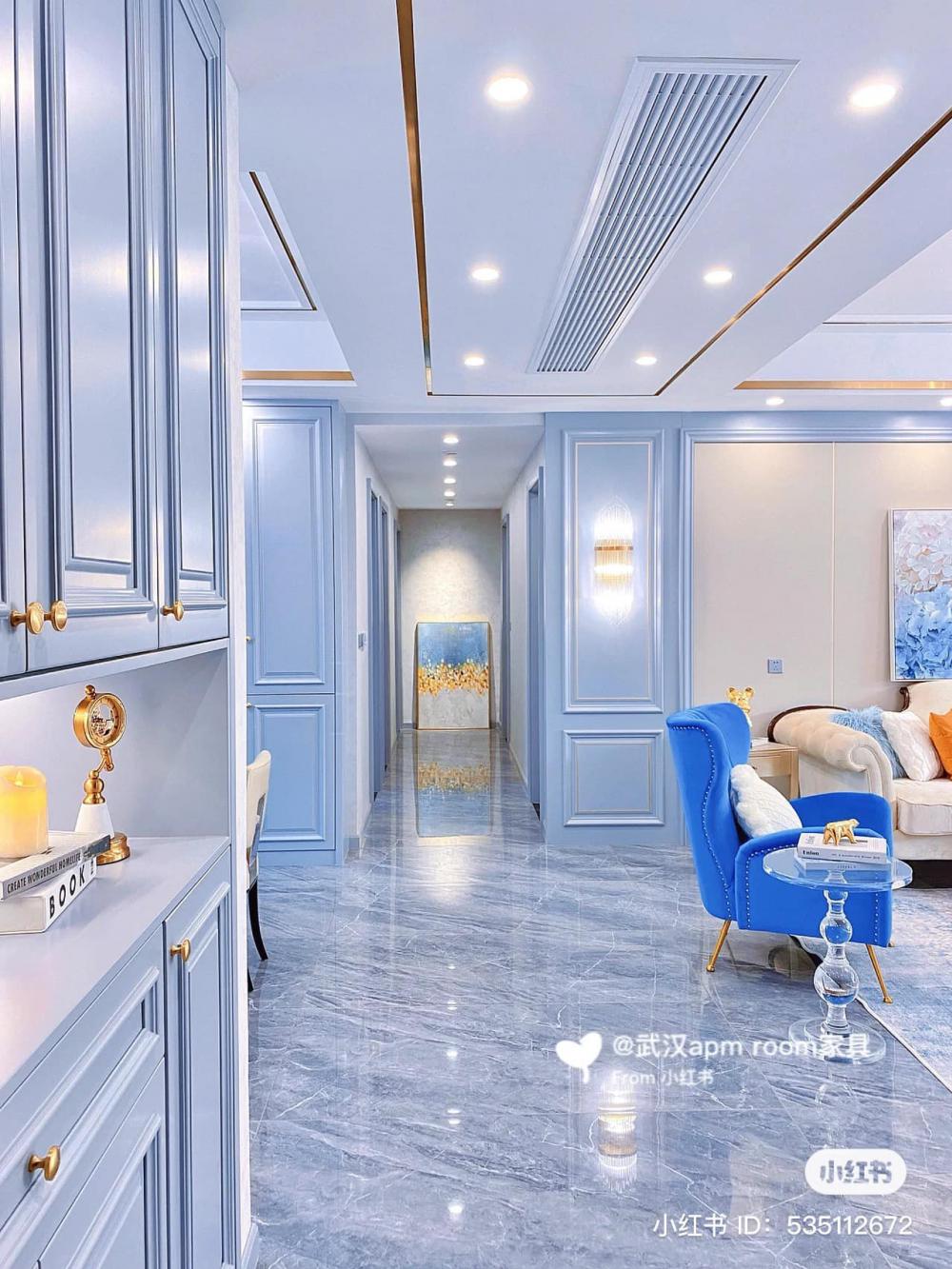 แต่งห้องโทนสีฟ้าสดใส