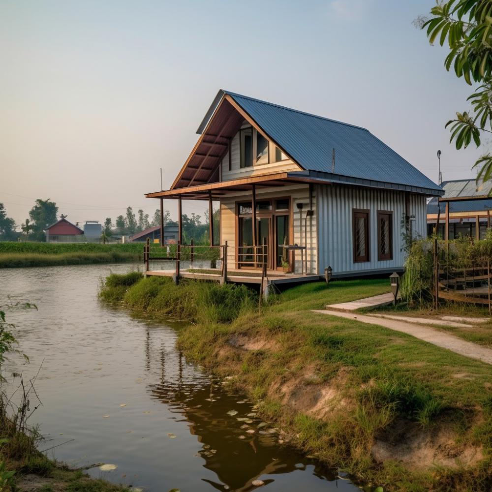 ไอเดียบ้านสวนริมน้ำมีหลายสไตล์