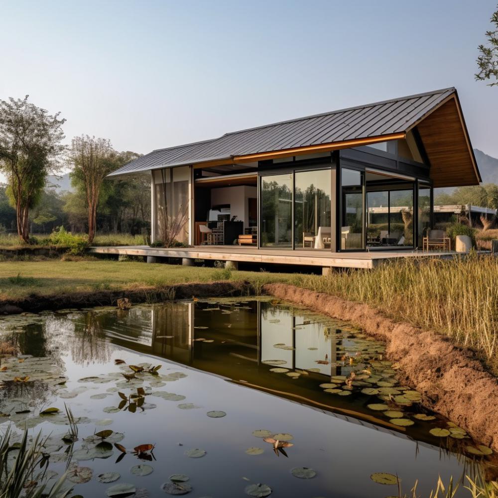 ไอเดียบ้านสวนริมน้ำมีหลายสไตล์