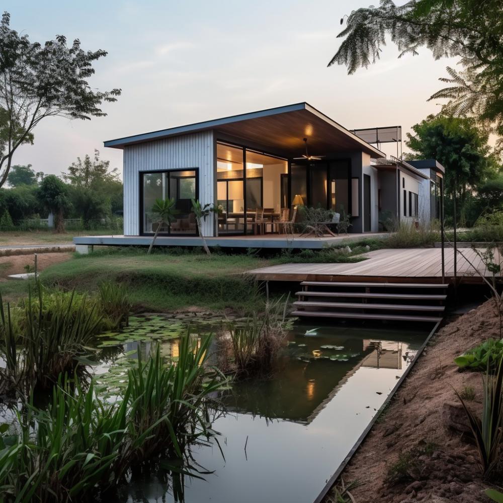 ไอเดียบ้านสวนริมน้ำมีหลายสไตล์