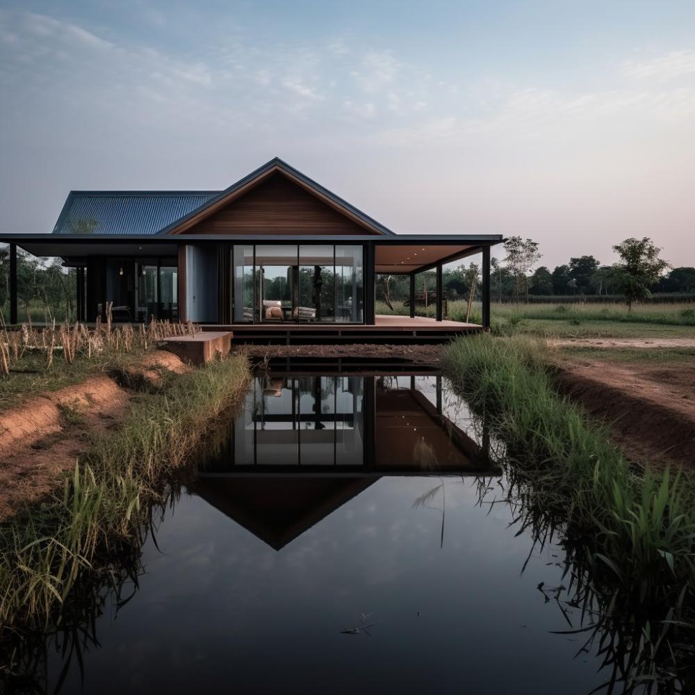 ไอเดียบ้านสวนริมน้ำมีหลายสไตล์