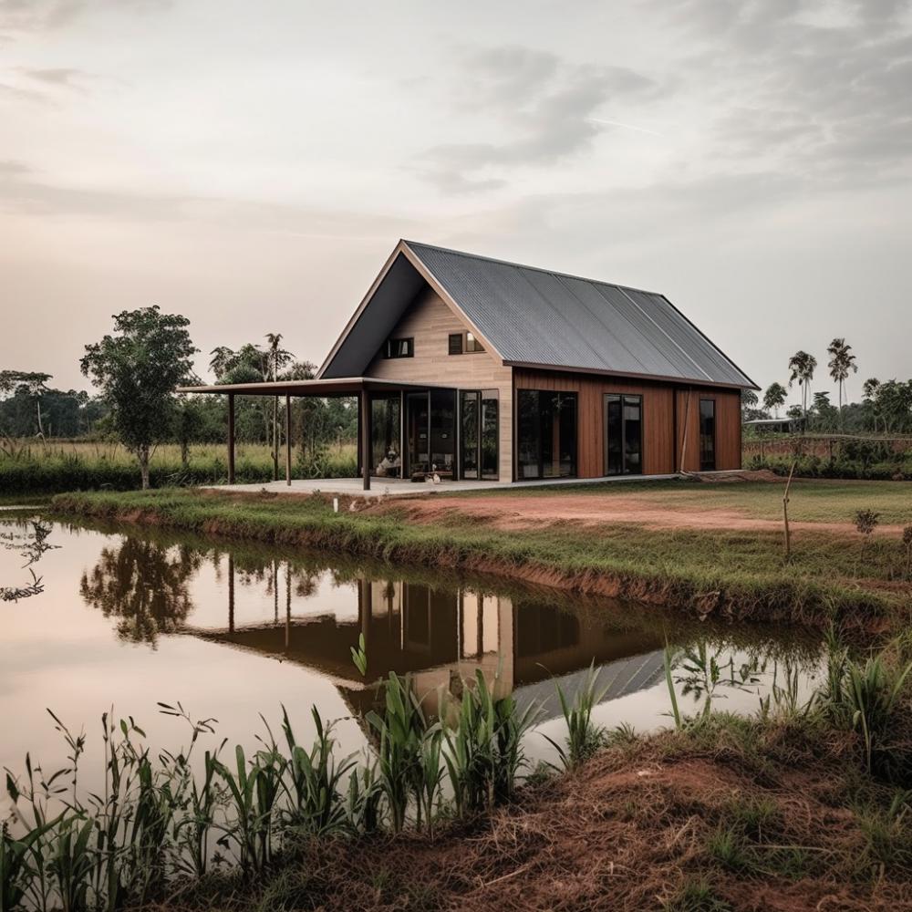 ไอเดียบ้านสวนริมน้ำมีหลายสไตล์