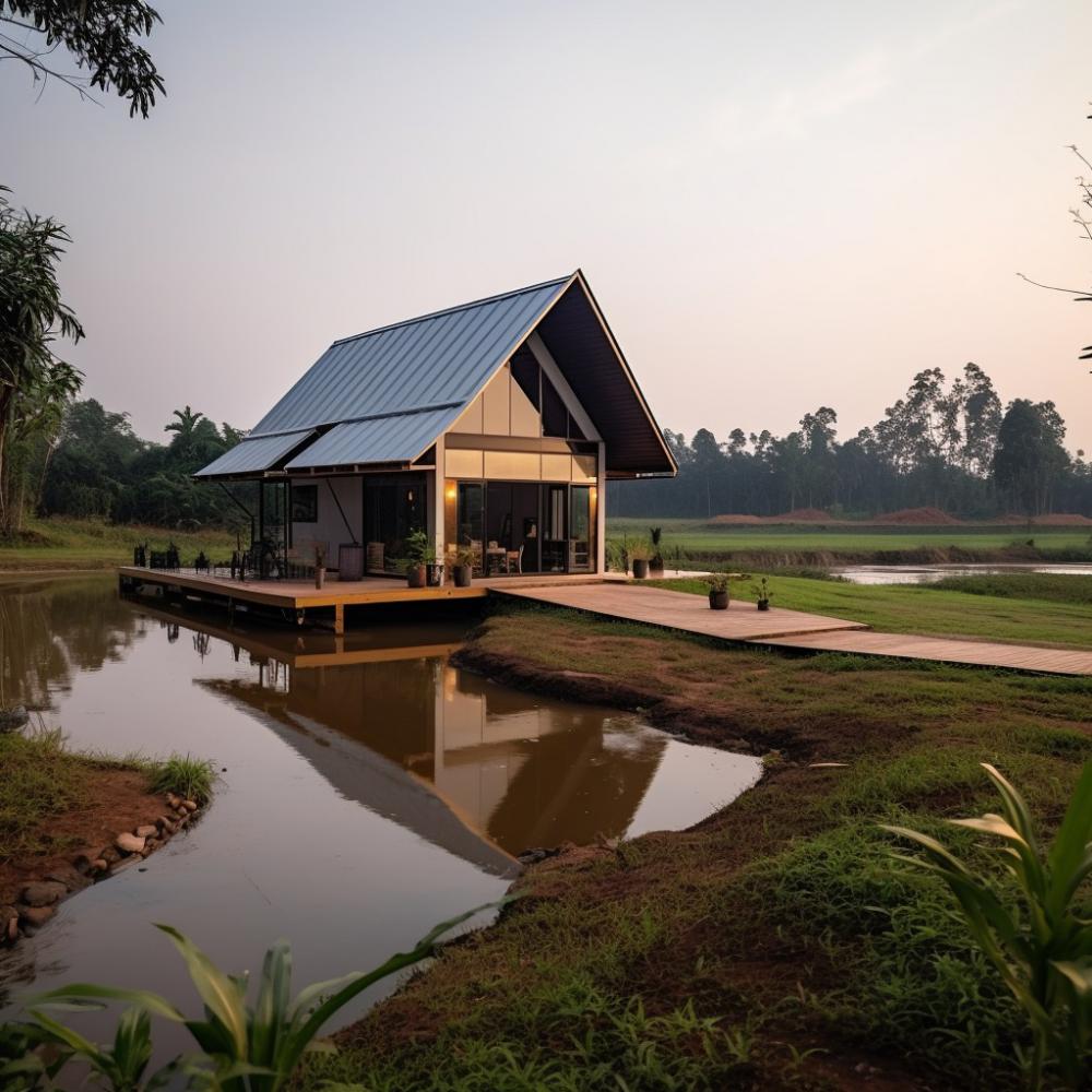 ไอเดียบ้านสวนริมน้ำมีหลายสไตล์