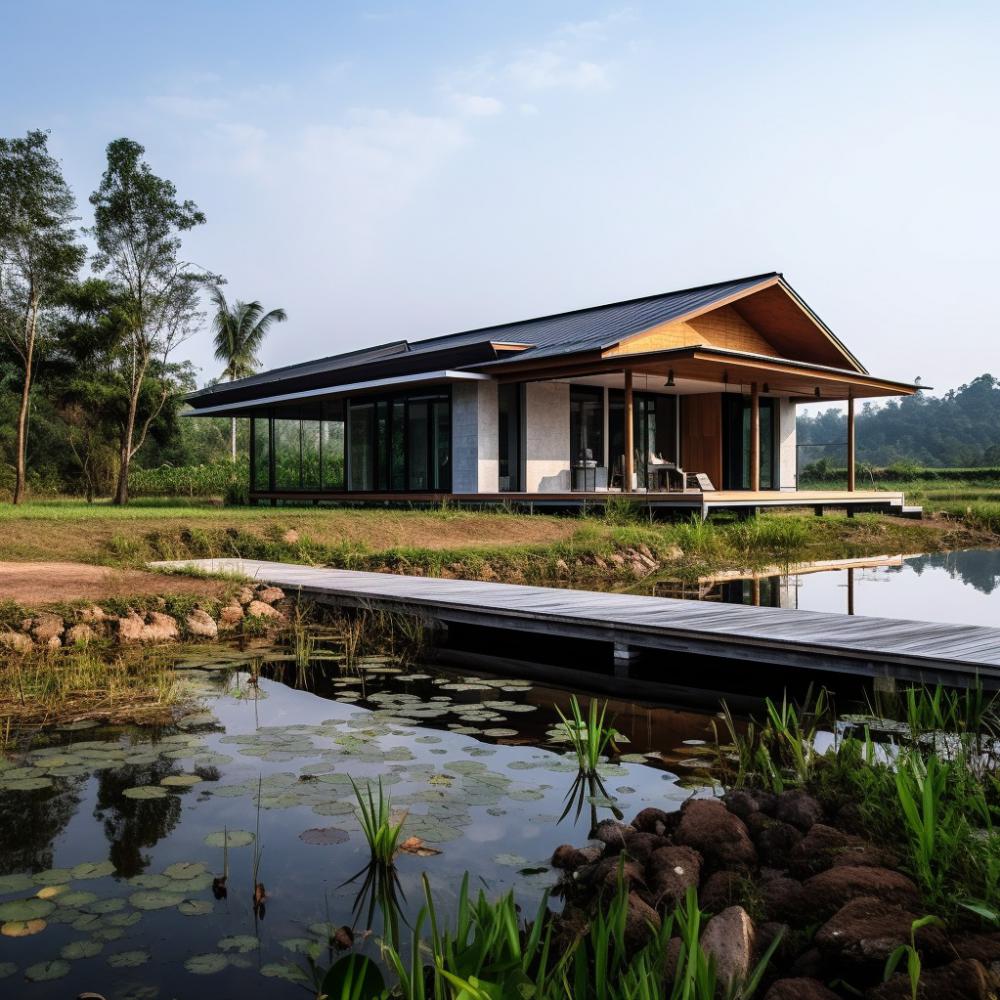 ไอเดียบ้านสวนริมน้ำมีหลายสไตล์