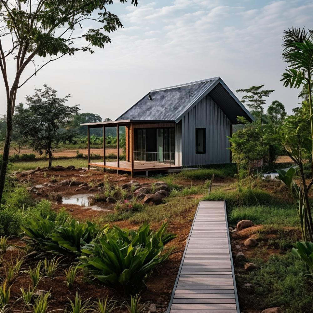 ไอเดียบ้านสวนริมน้ำมีหลายสไตล์