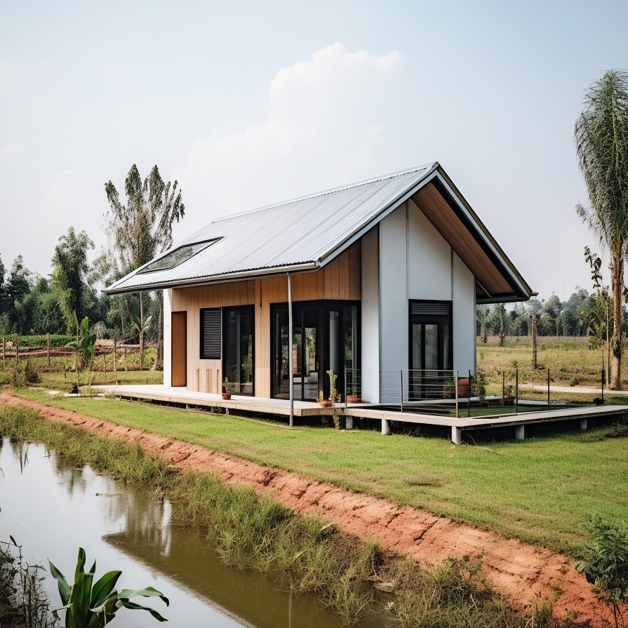 ไอเดียบ้านสวนริมน้ำมีหลายสไตล์