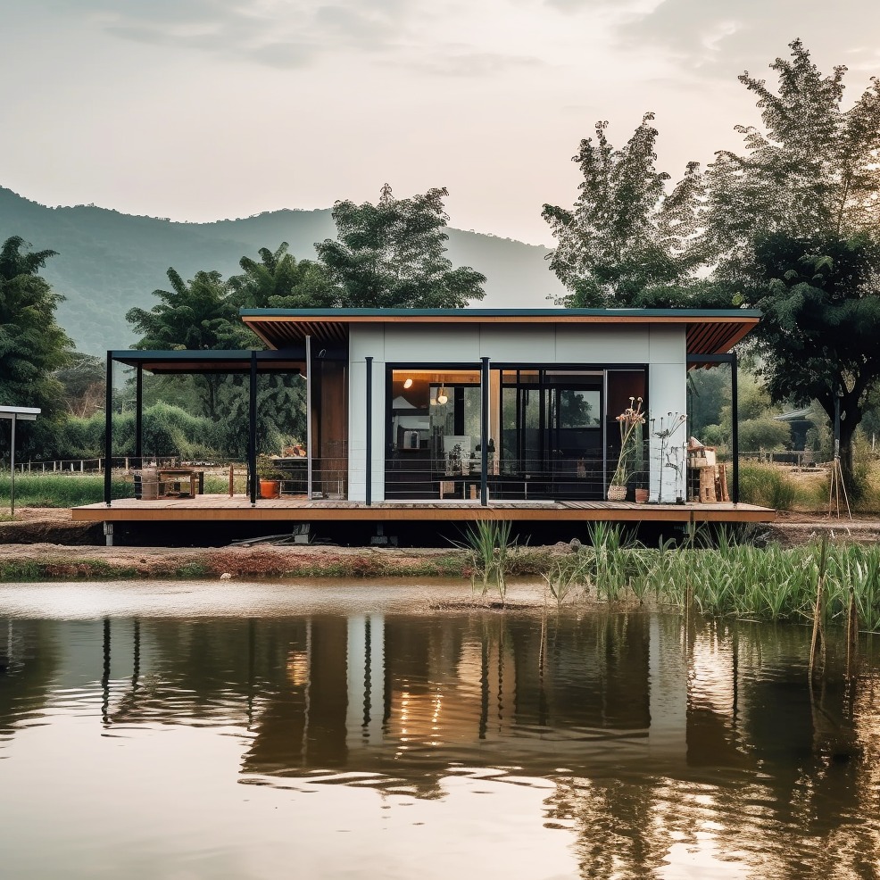 ไอเดียบ้านสวนริมน้ำมีหลายสไตล์