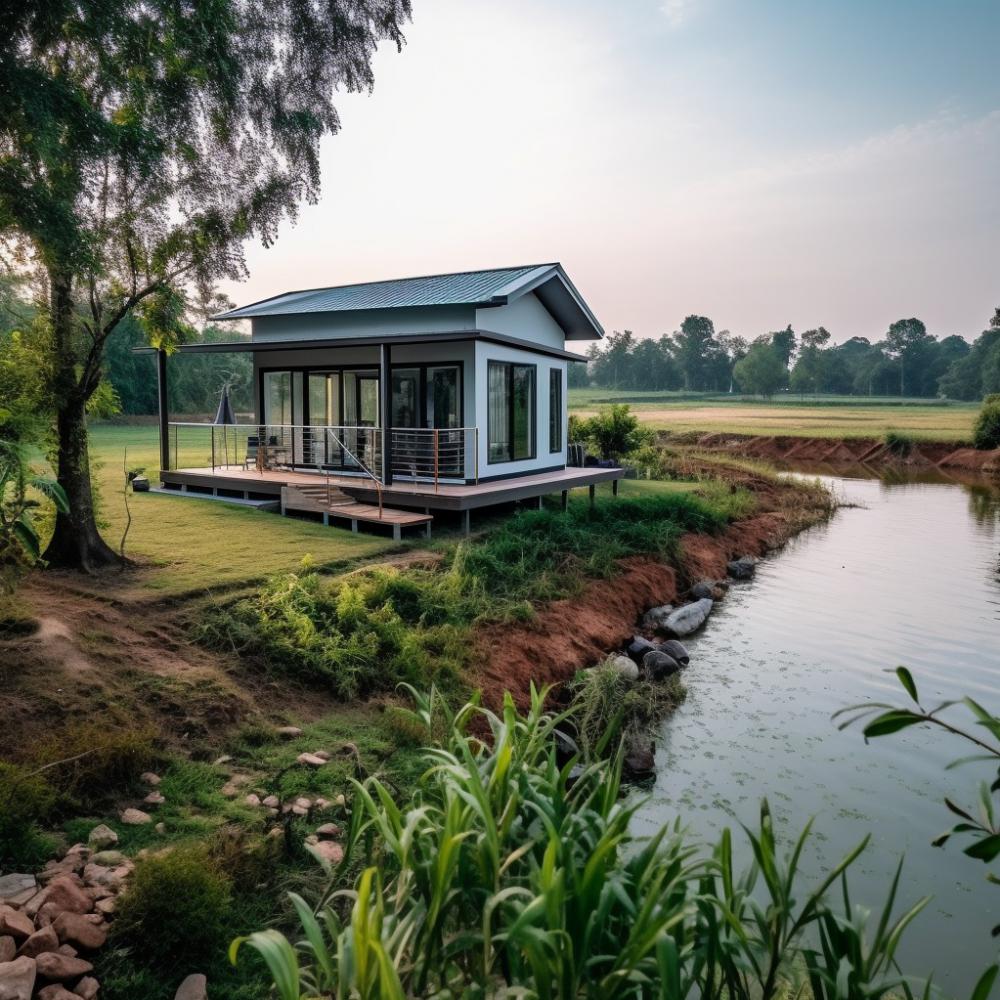 ไอเดียบ้านสวนริมน้ำมีหลายสไตล์