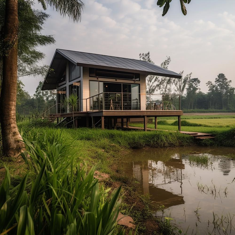 ไอเดียบ้านสวนริมน้ำมีหลายสไตล์